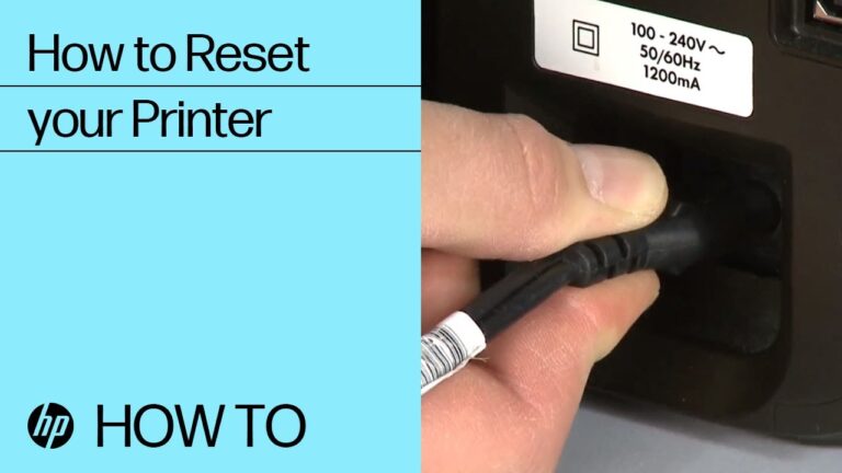 Hp Hard Reset Printer — Resetting Your Hp Printer
