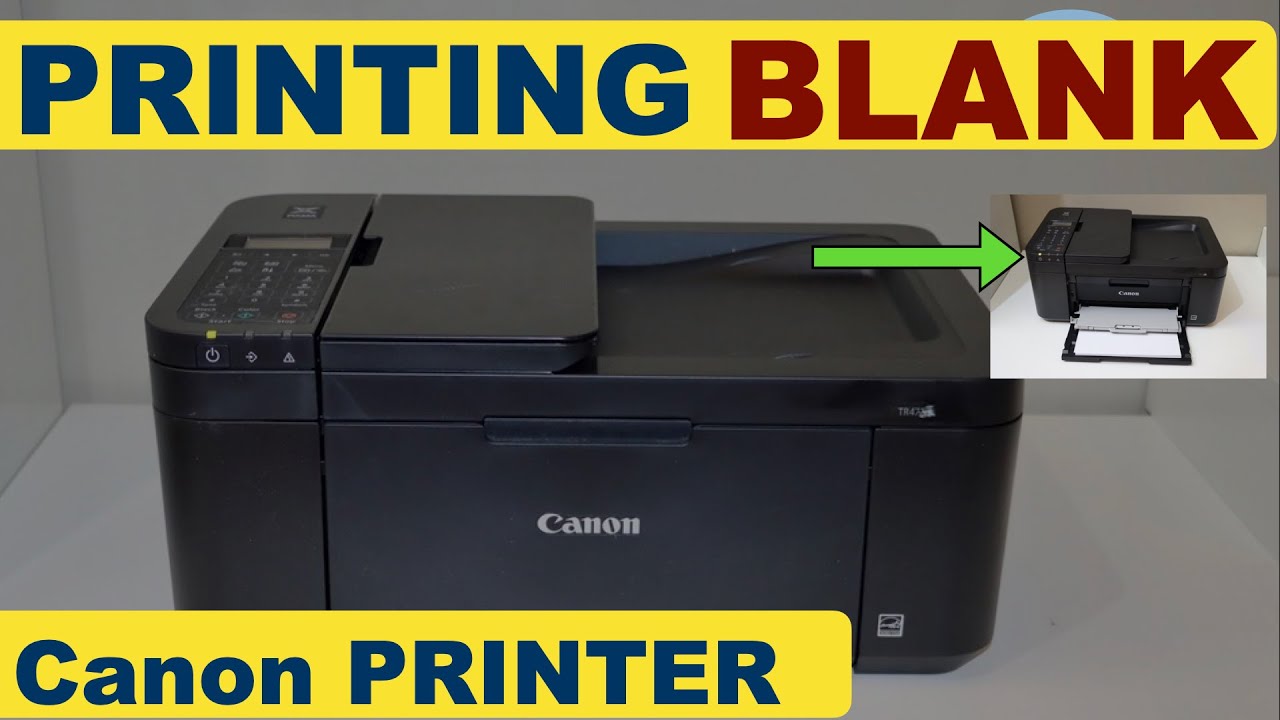 How To Reset Canon Printer Printing Blank Pages