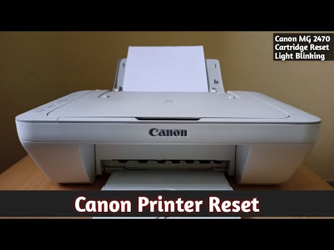 How to reset canon printer